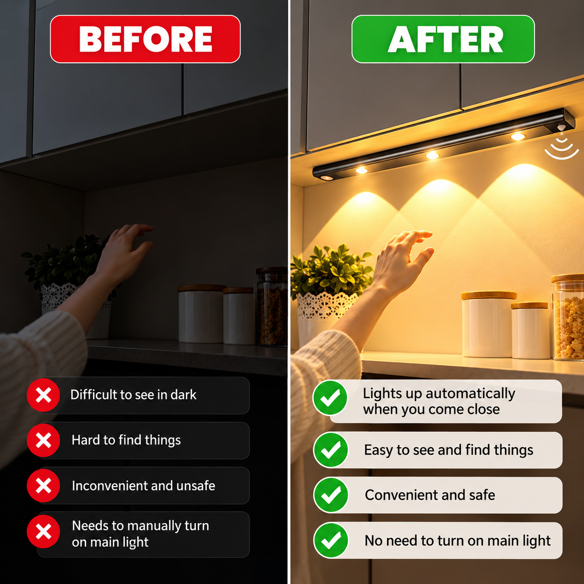 Wireless Cabinet LED Light