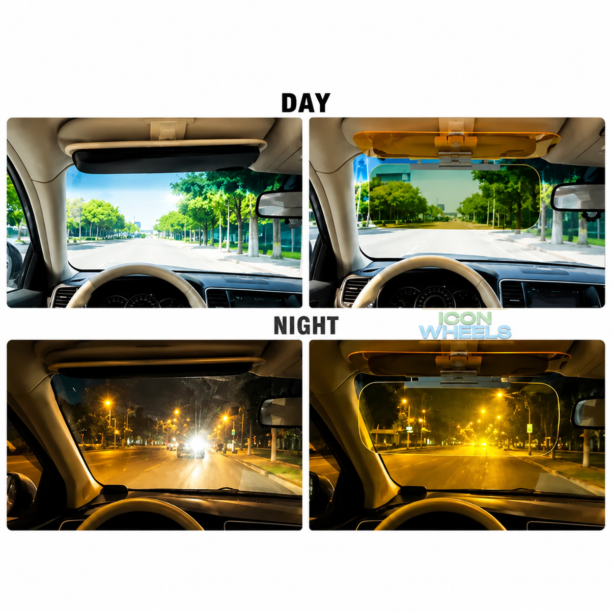 Car Sun Visor - Anti-Glare Shield