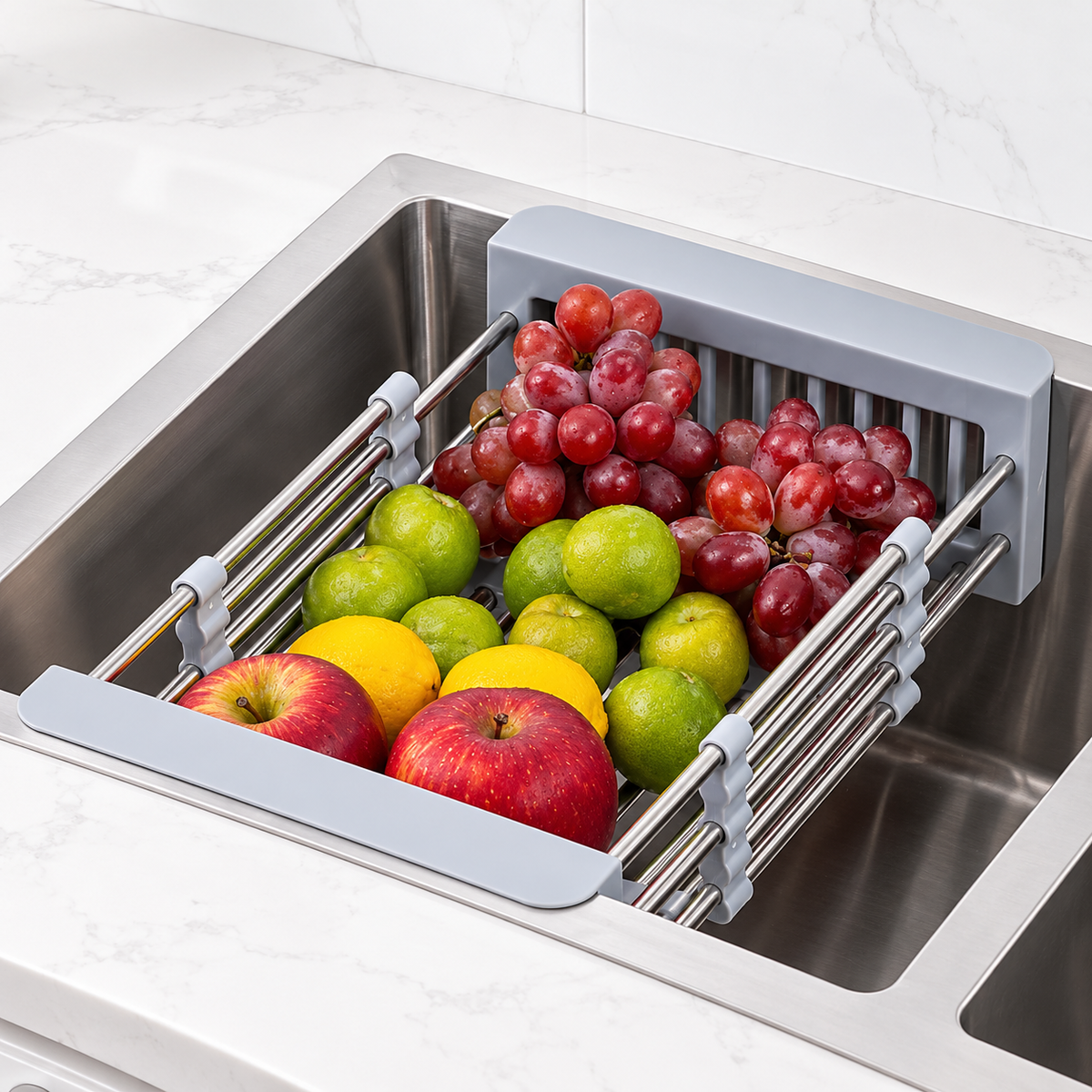 Adjustable Sink Drain Rack
