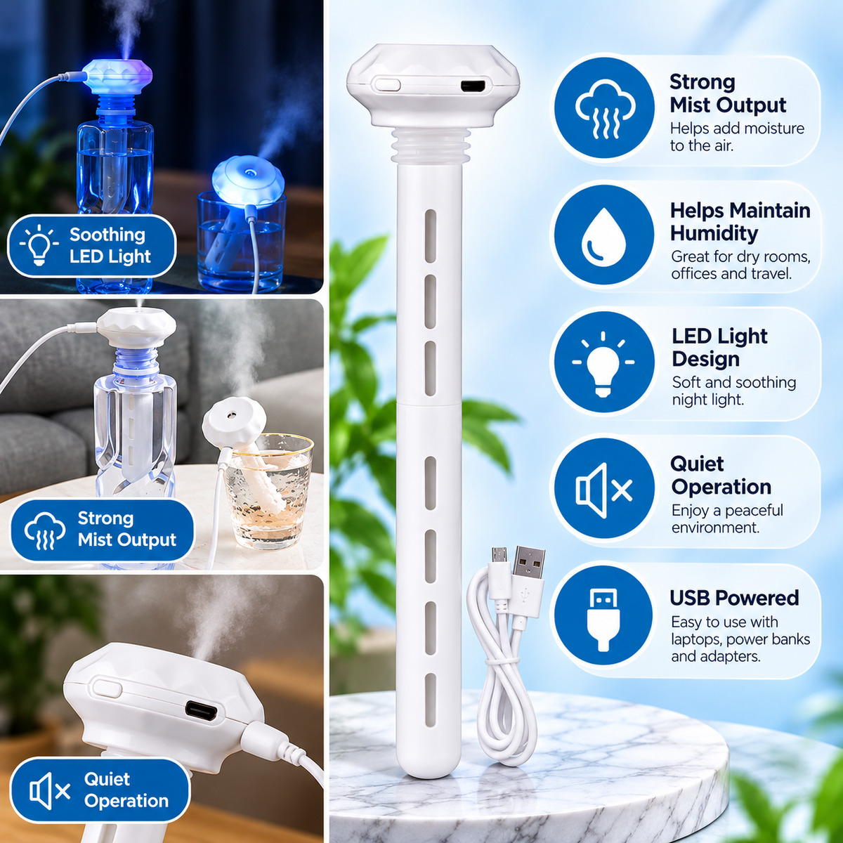 Portable USB Electric Mini Aroma Diffuser