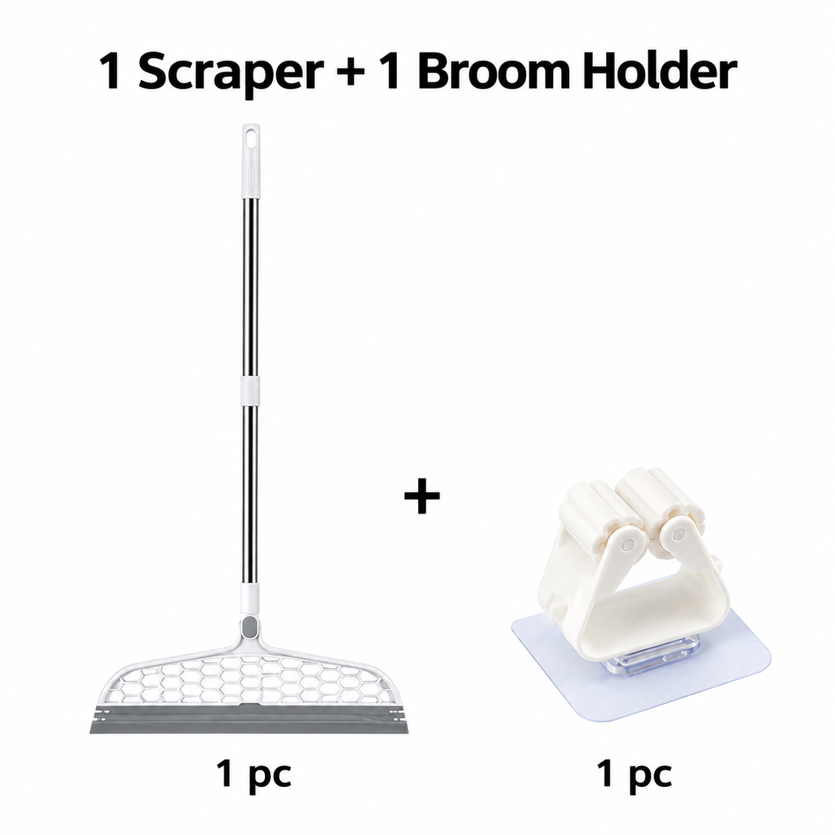 Multifunctional Silicone Floor Squeegee – 180° Rotatable