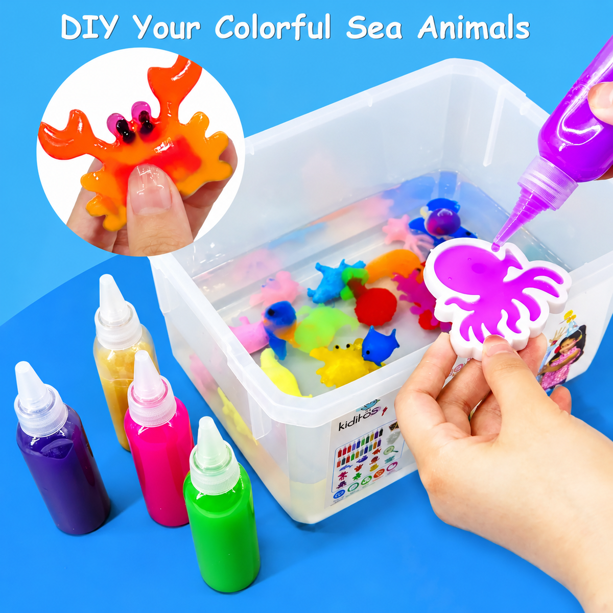 Magic Water Sea Animals DIY Craft Kit for Kids