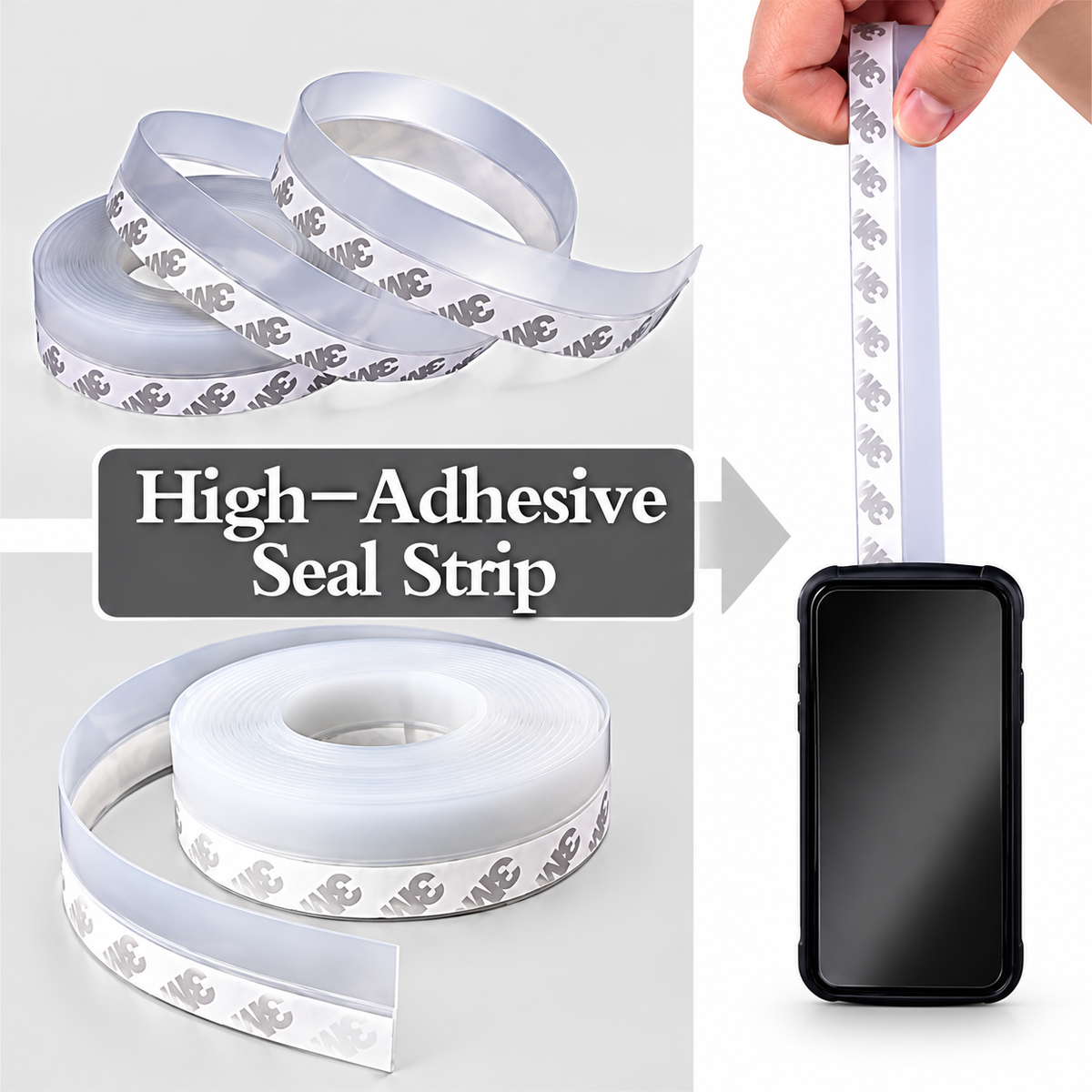 Transparent Silicone Door Bottom Seal Strip