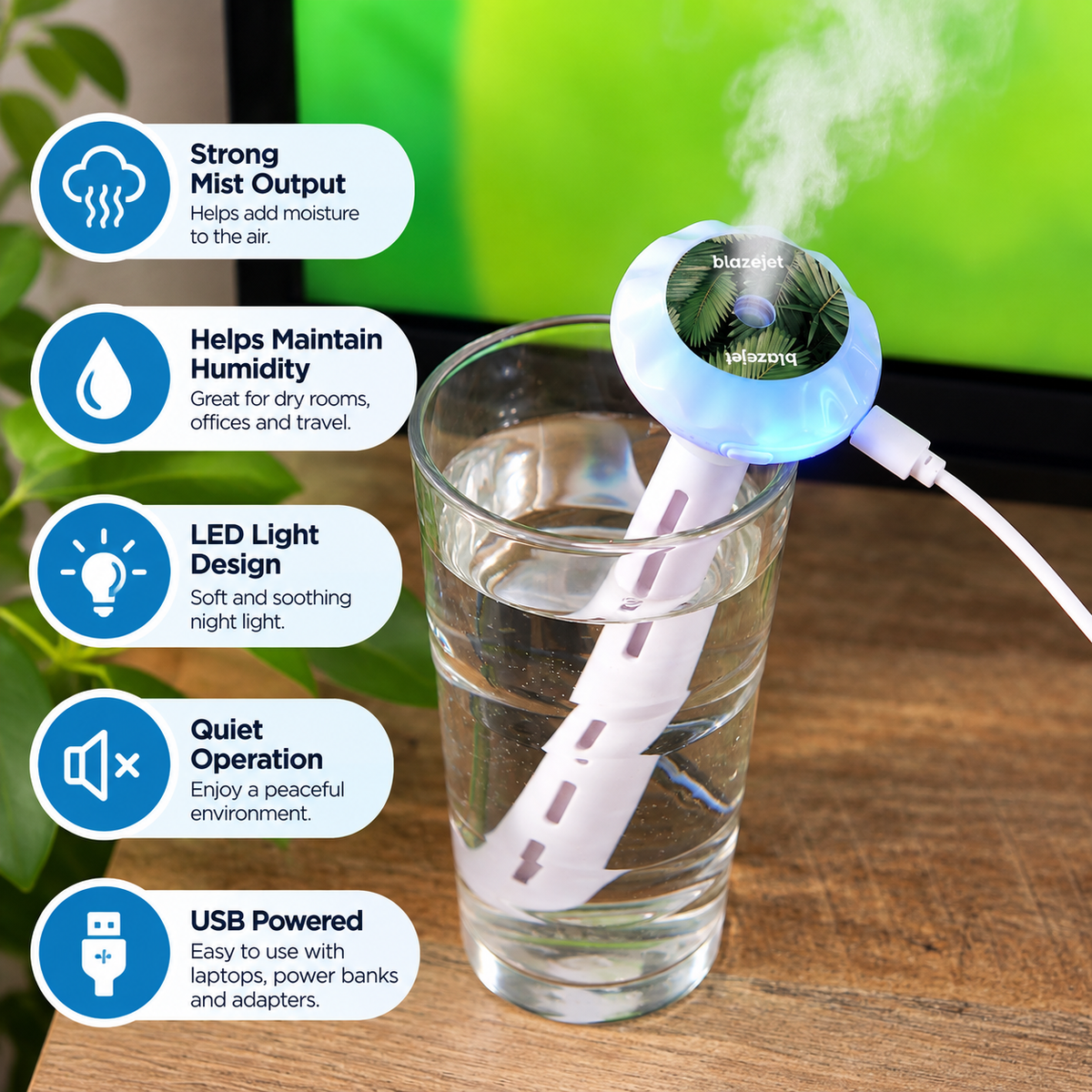Portable USB Electric Mini Aroma Diffuser