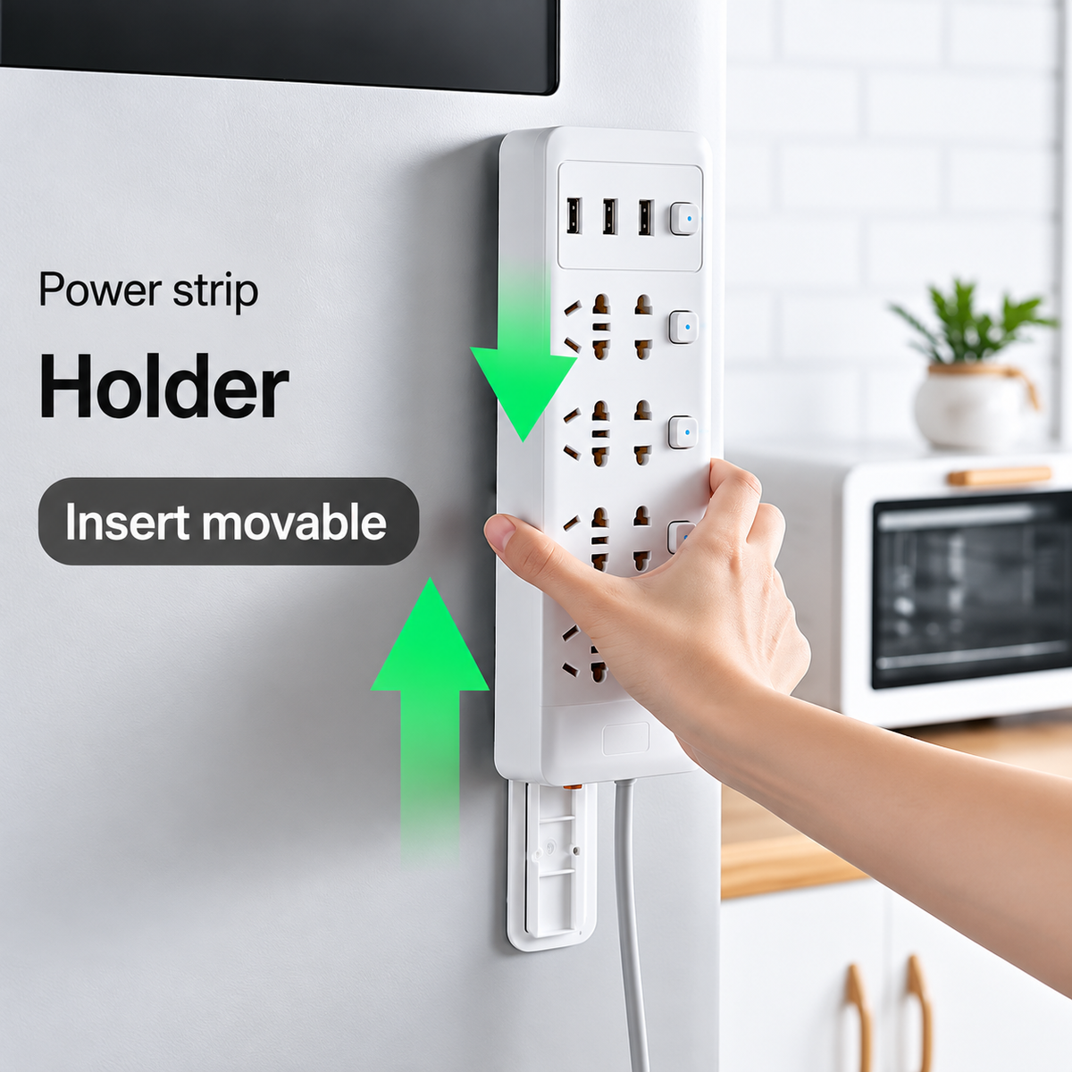 Removable Adhesive Wall-Mounted Holder