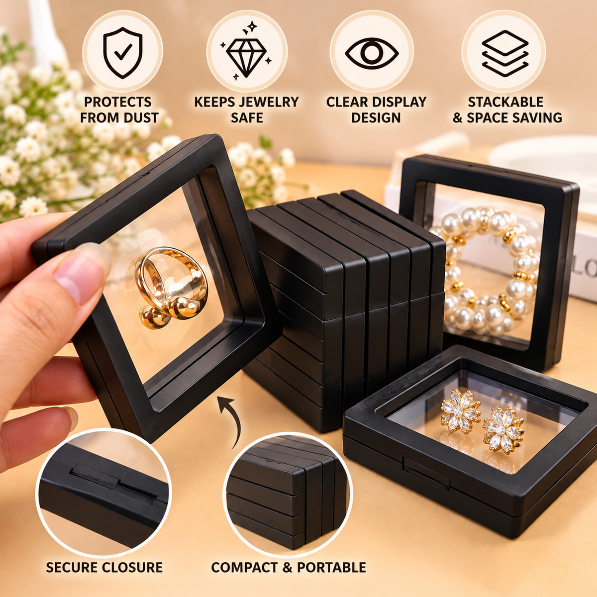 Floating Jewelry Display Box