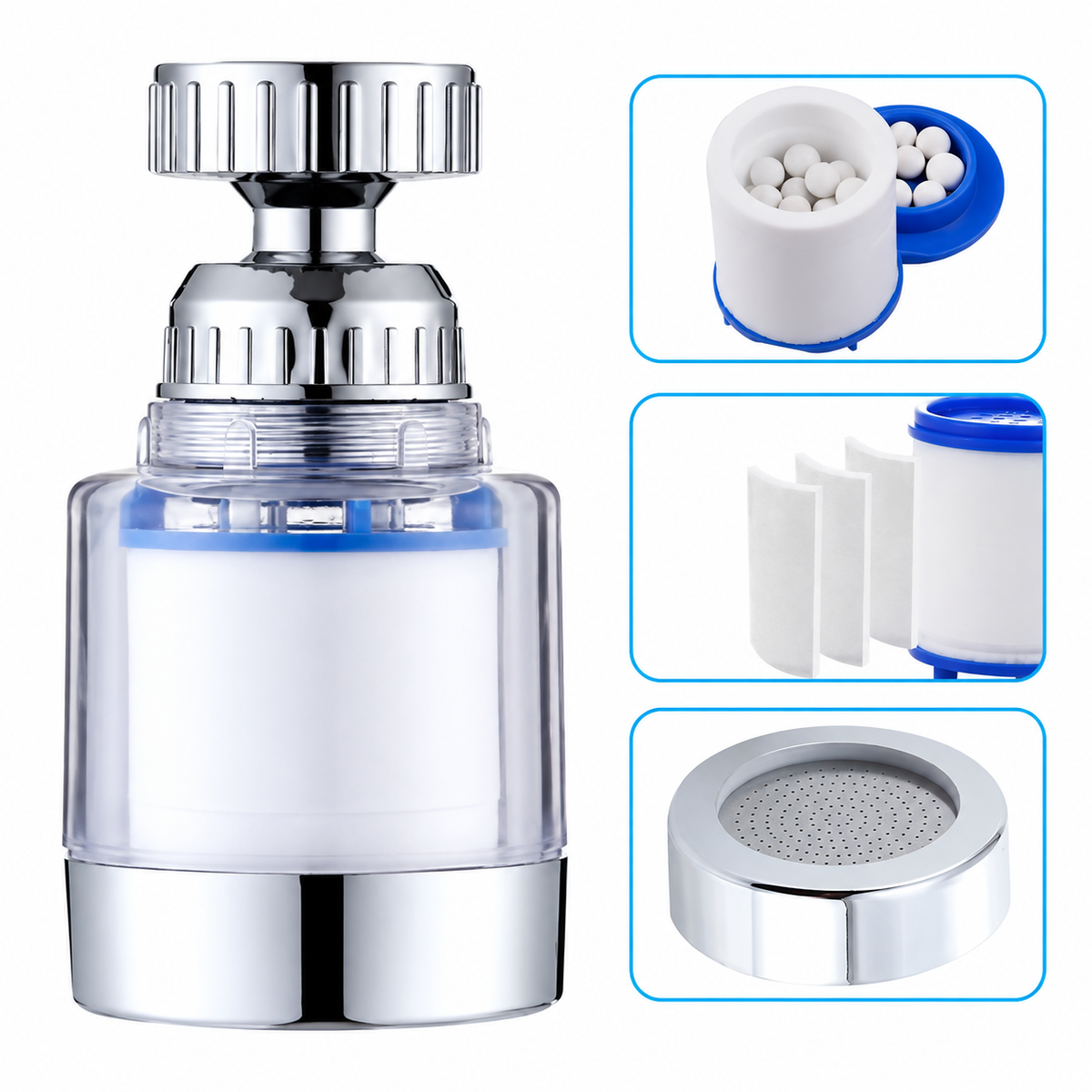 360° Rotating Faucet Water Filter Aerator