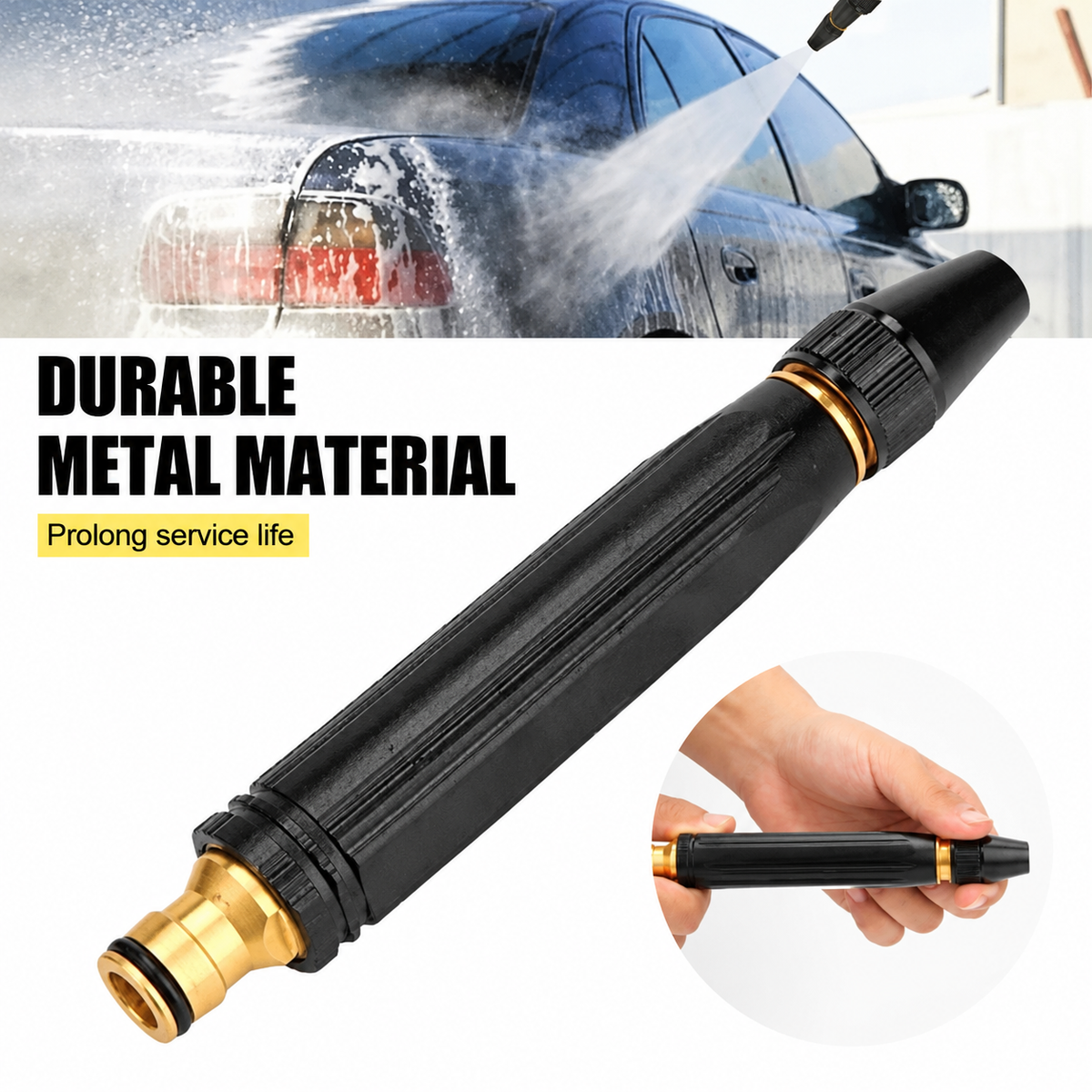 High-Pressure Adjustable Water Spray Nozzle