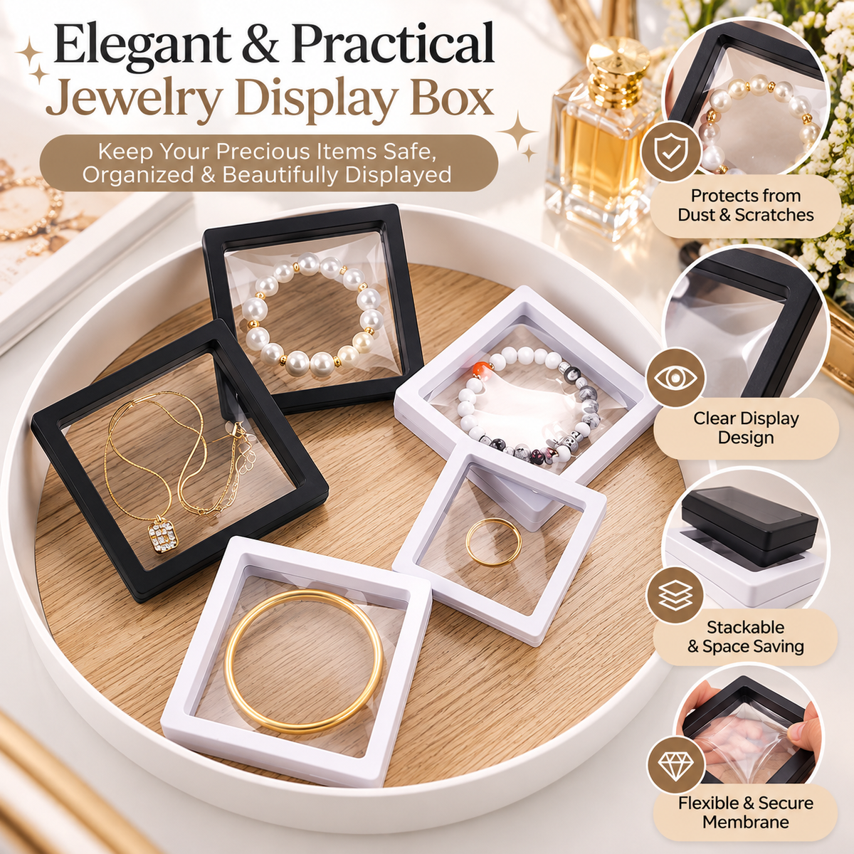 Floating Jewelry Display Box