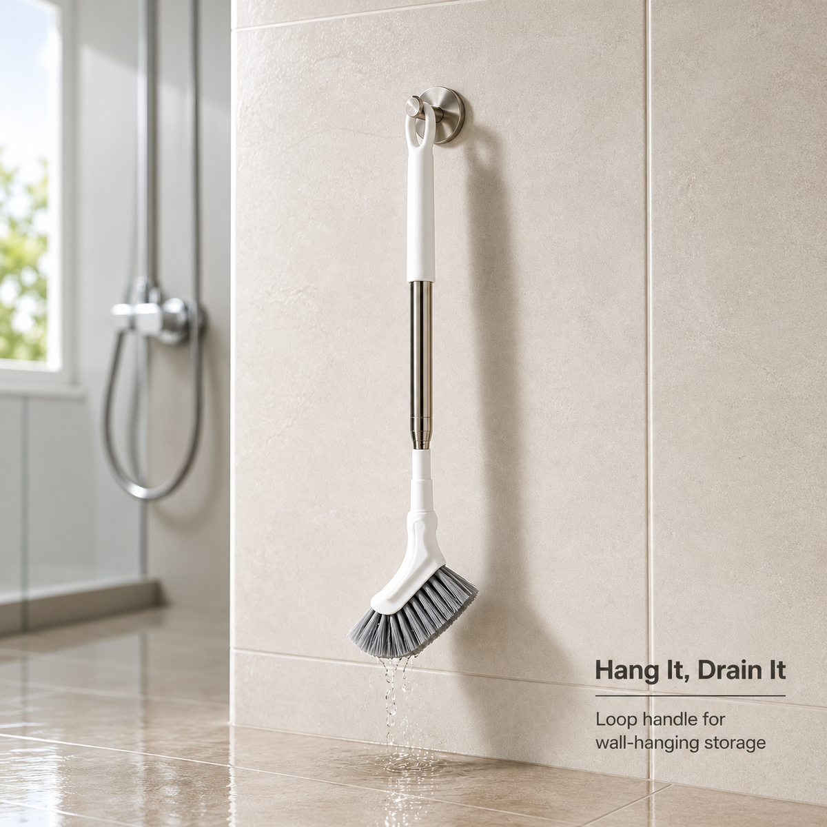 Extendable L-Shaped Crevice Cleaning Brush