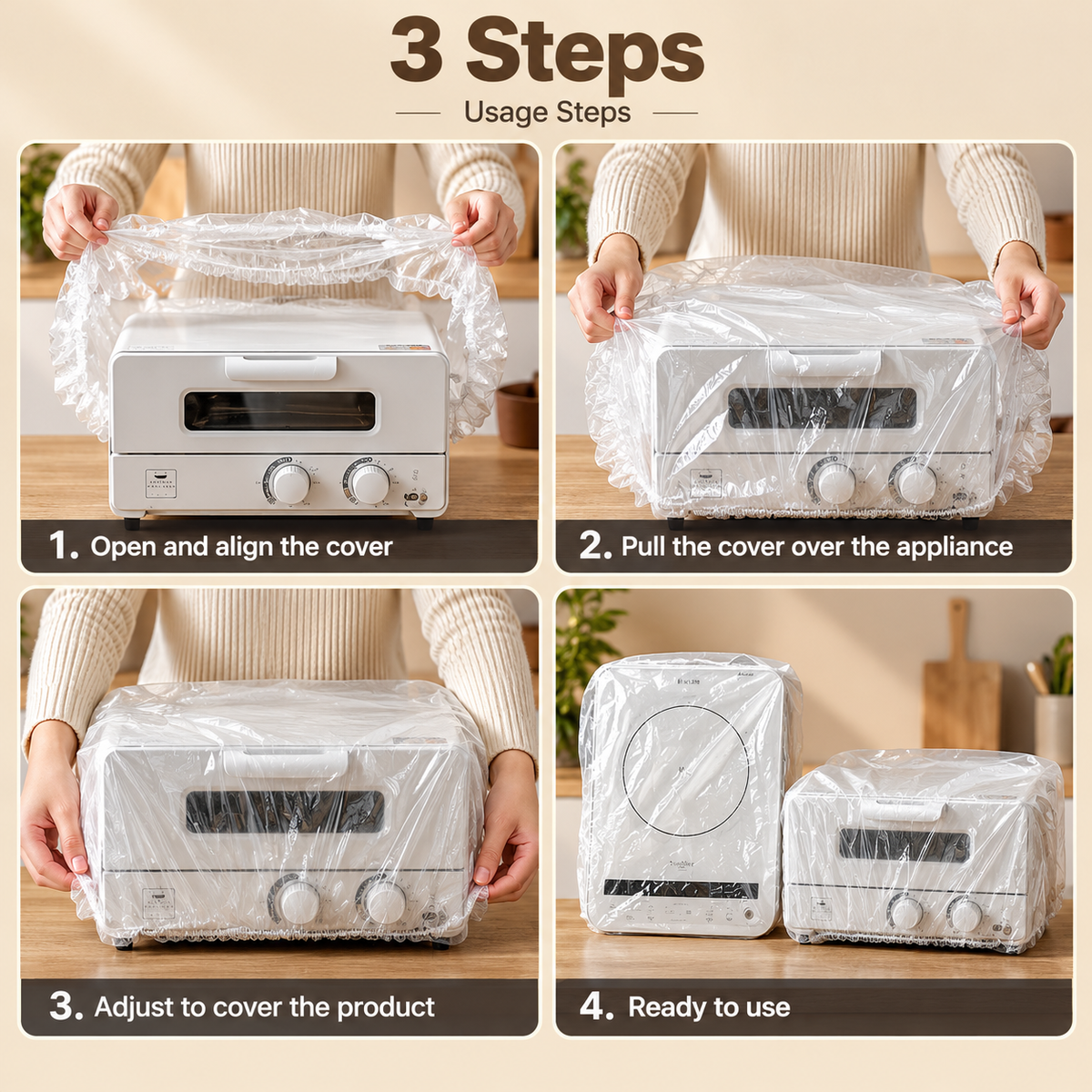Universal Elastic Dust Cover for Home Appliances