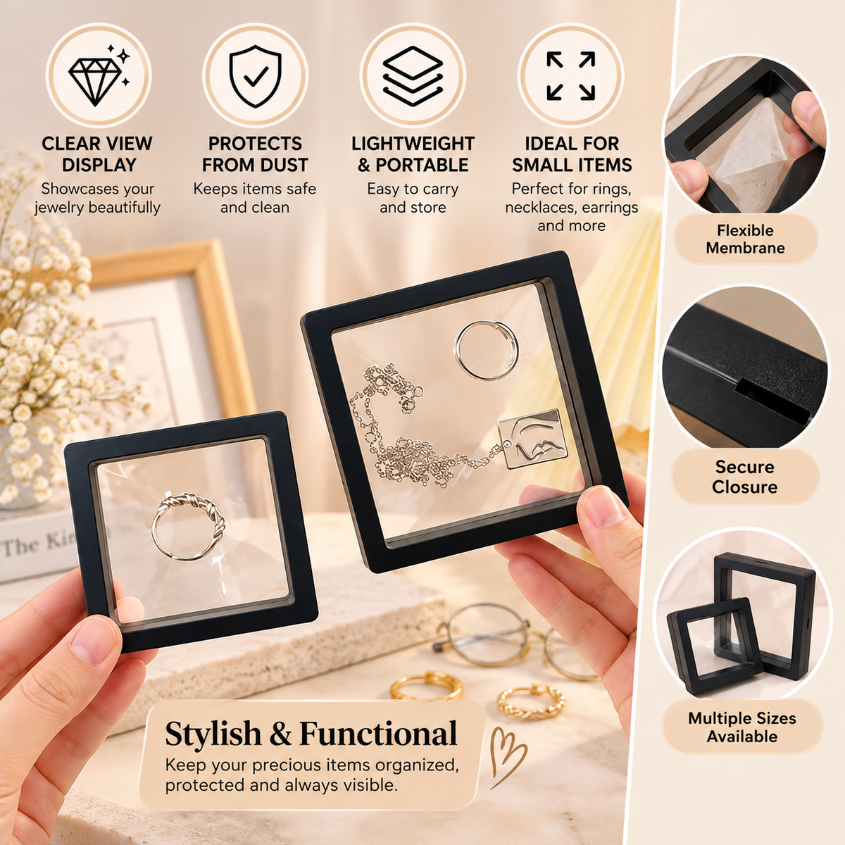 Floating Jewelry Display Box