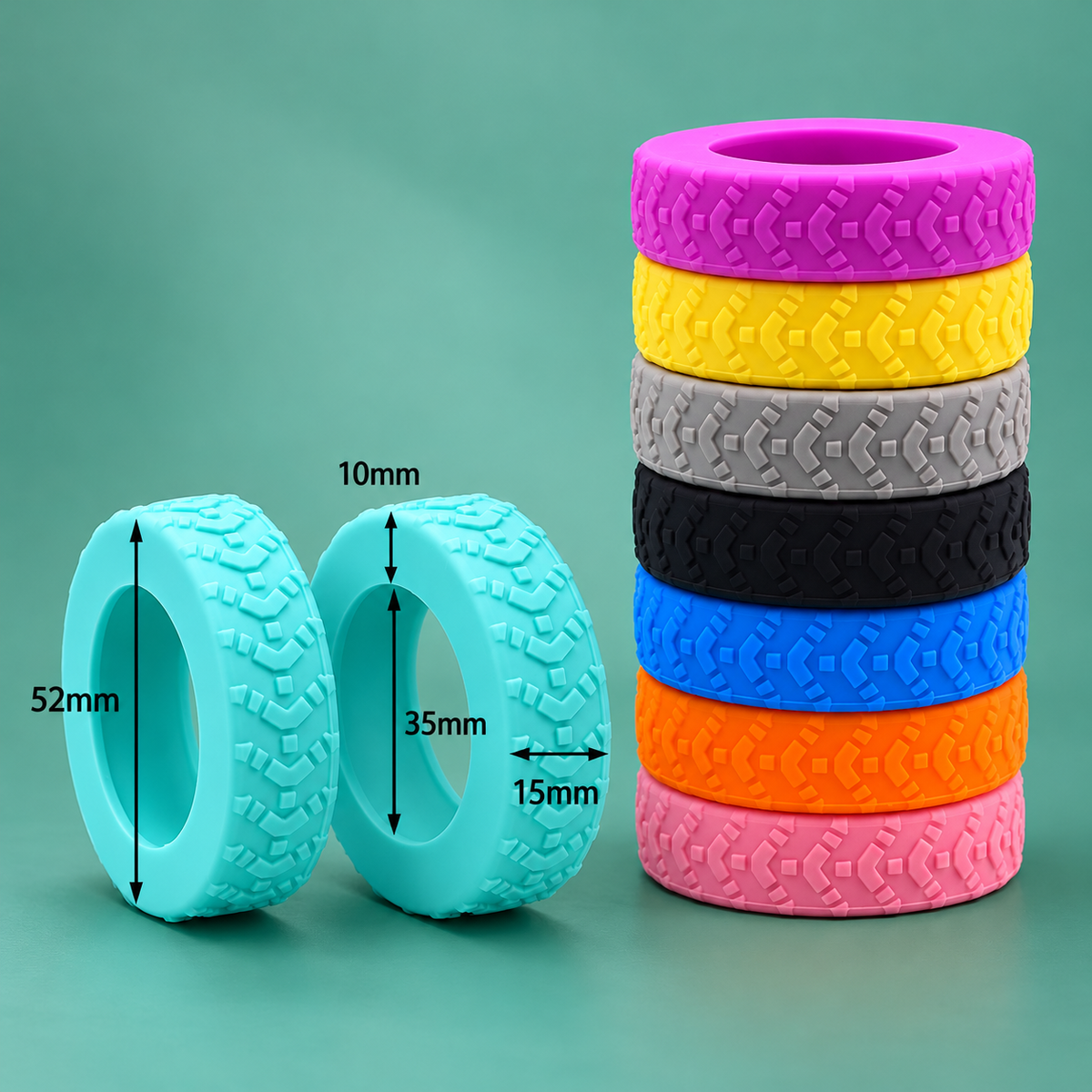 Silicone Suitcase Wheel Covers – Anti-Scratch Travel Protectors