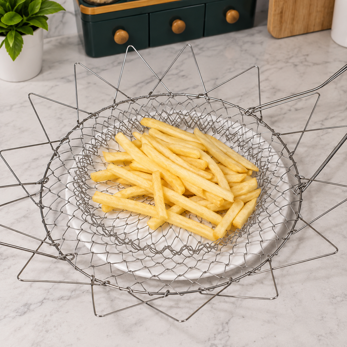 Multifunctional 12 in 1 Folding Frying Chef Basket
