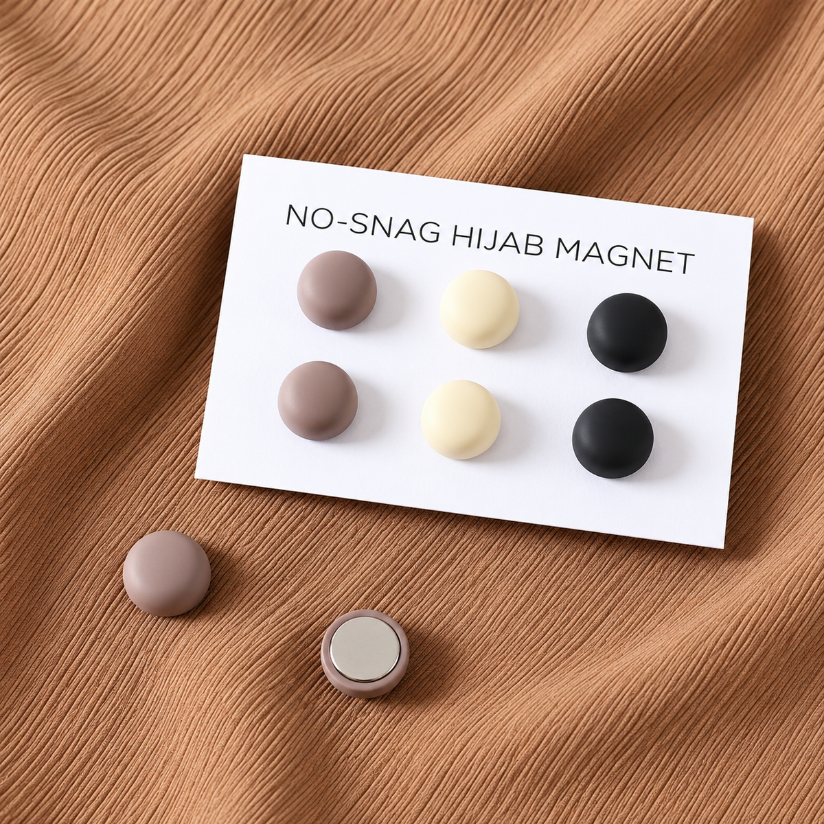 No-Snag Hijab Magnets – Secure & Stylish Scarf Fasteners