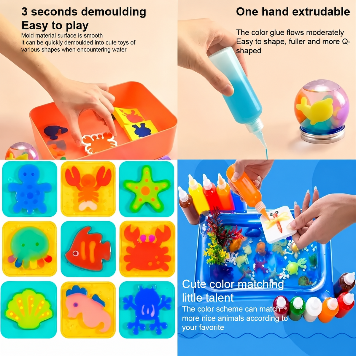 Magic Water Sea Animals DIY Craft Kit for Kids