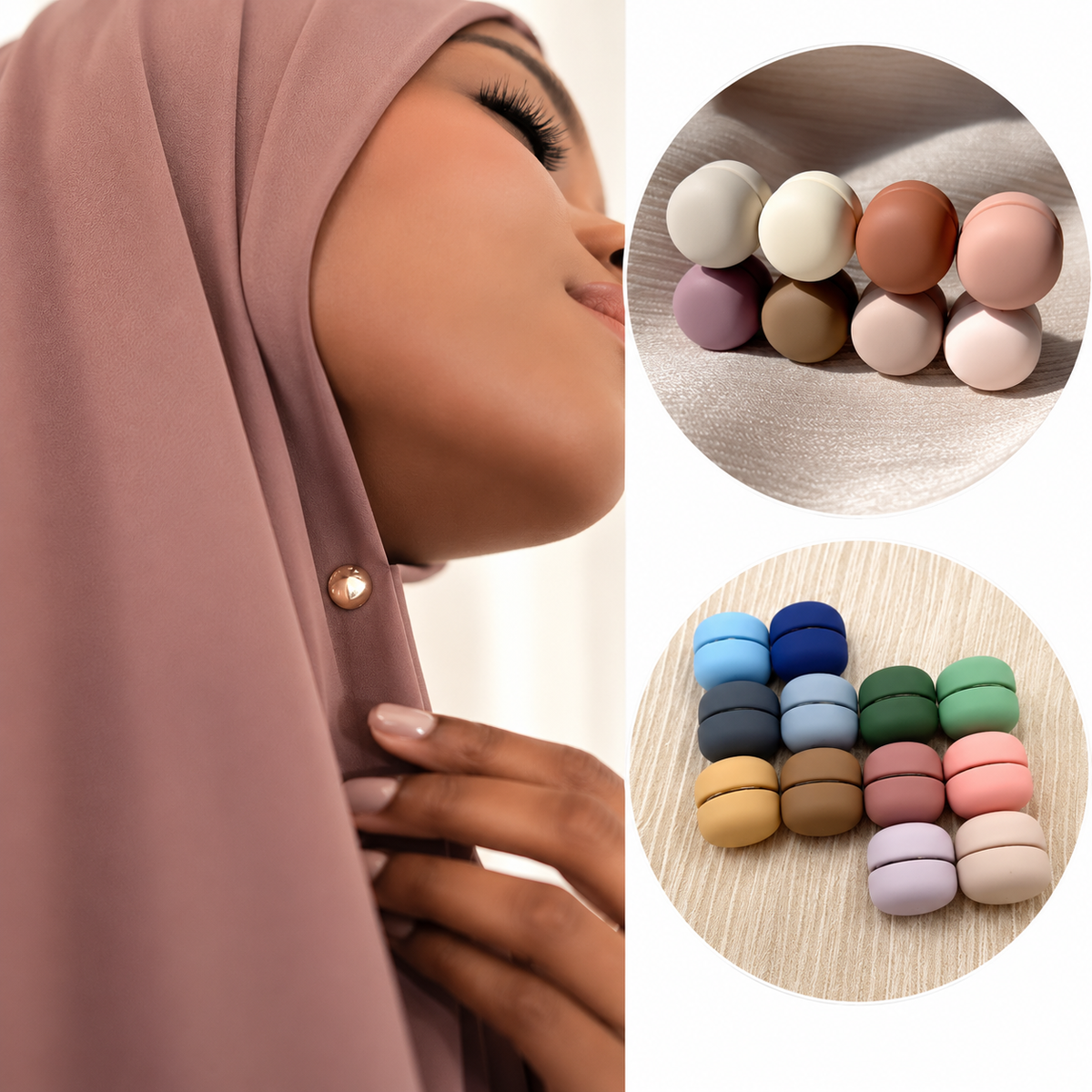 No-Snag Hijab Magnets – Secure & Stylish Scarf Fasteners