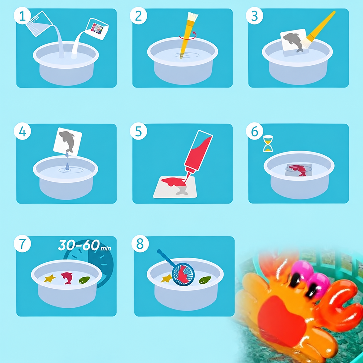 Magic Water Sea Animals DIY Craft Kit for Kids