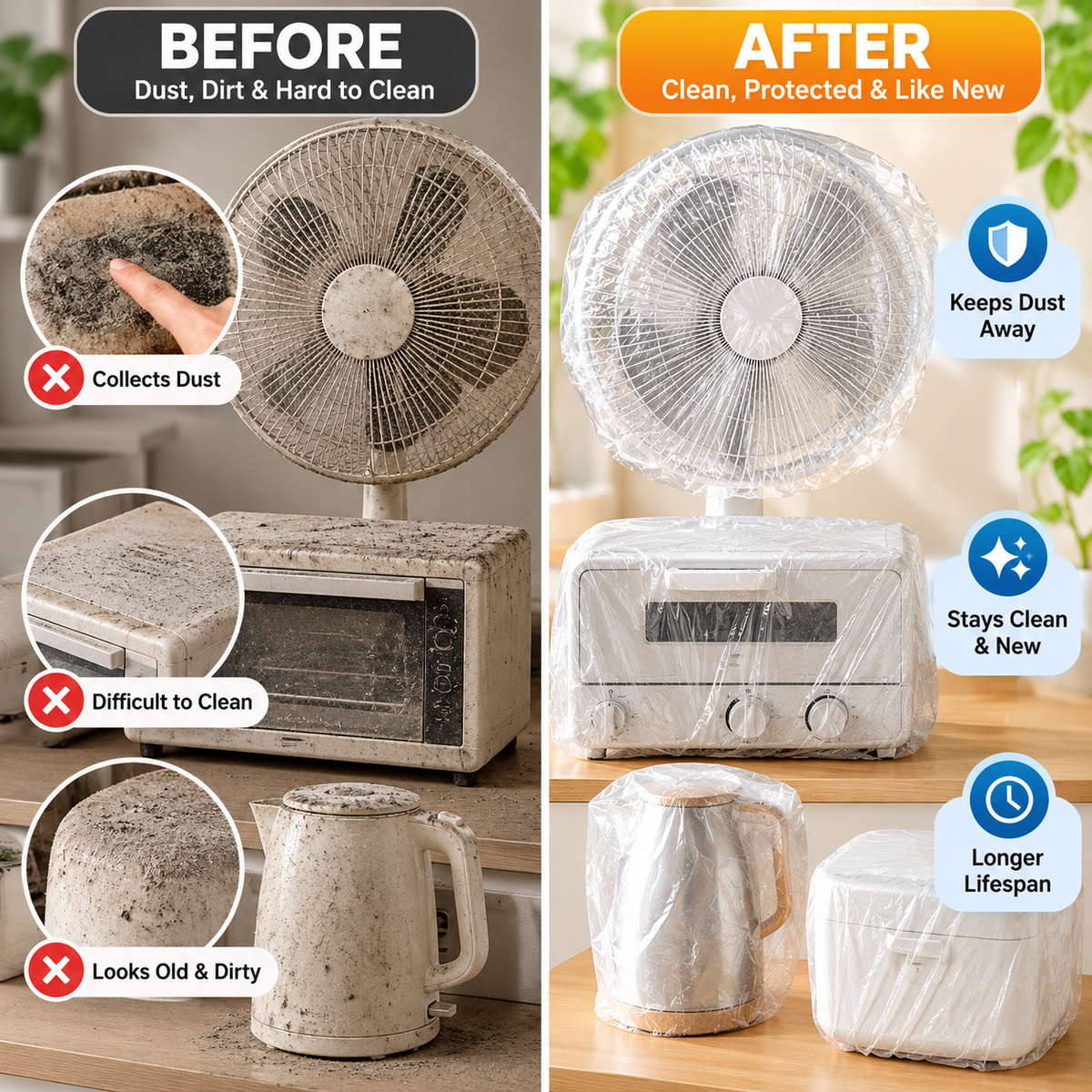 Universal Elastic Dust Cover for Home Appliances