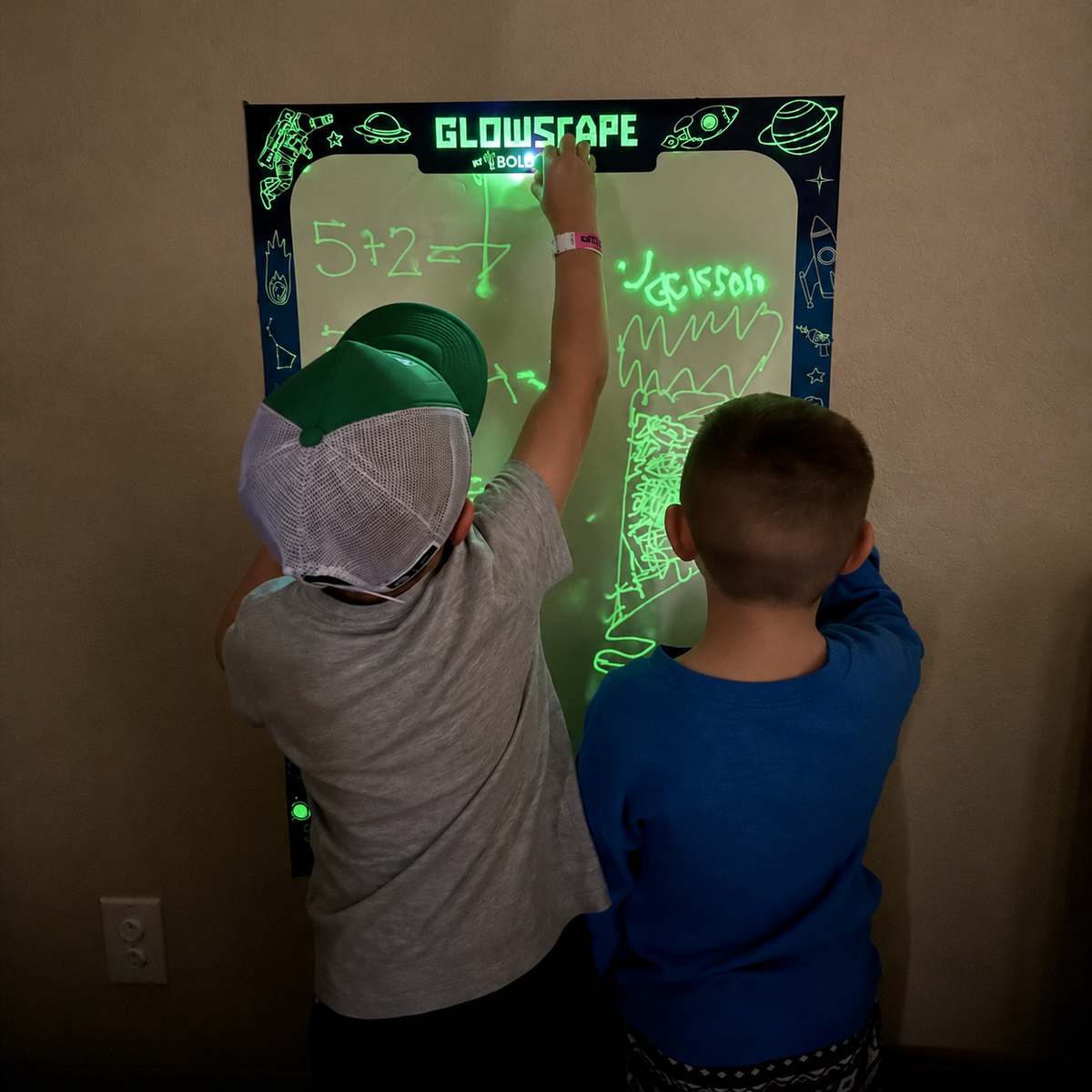 GlowScape Reusable Glow-in-the-Dark Drawing Board