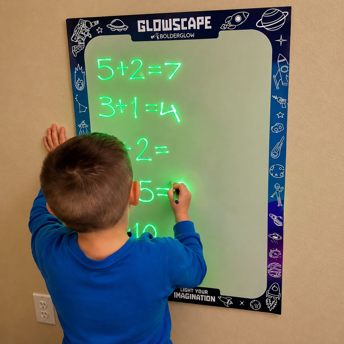 GlowScape Reusable Glow-in-the-Dark Drawing Board