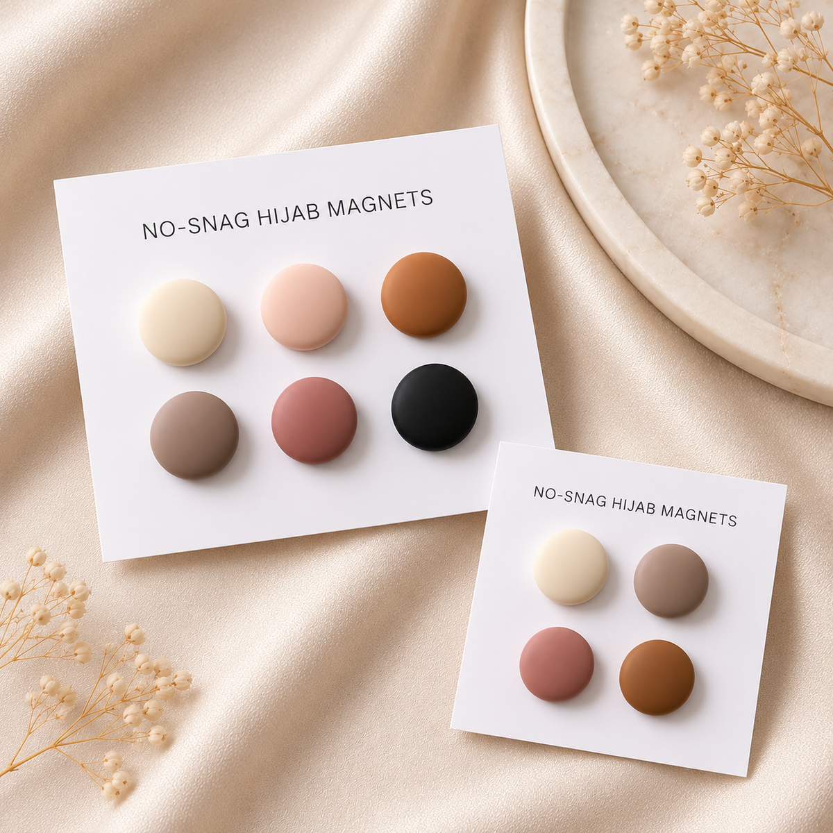 No-Snag Hijab Magnets – Secure & Stylish Scarf Fasteners