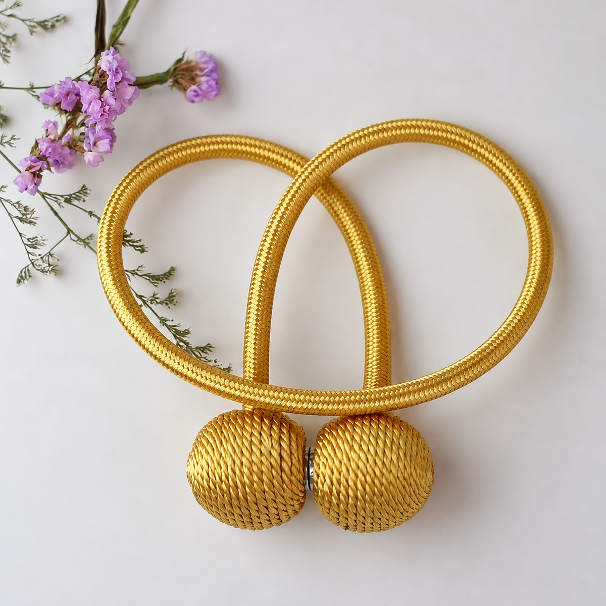 Magnetic Curtain Tiebacks – Elegant Rope Curtain Holdbacks