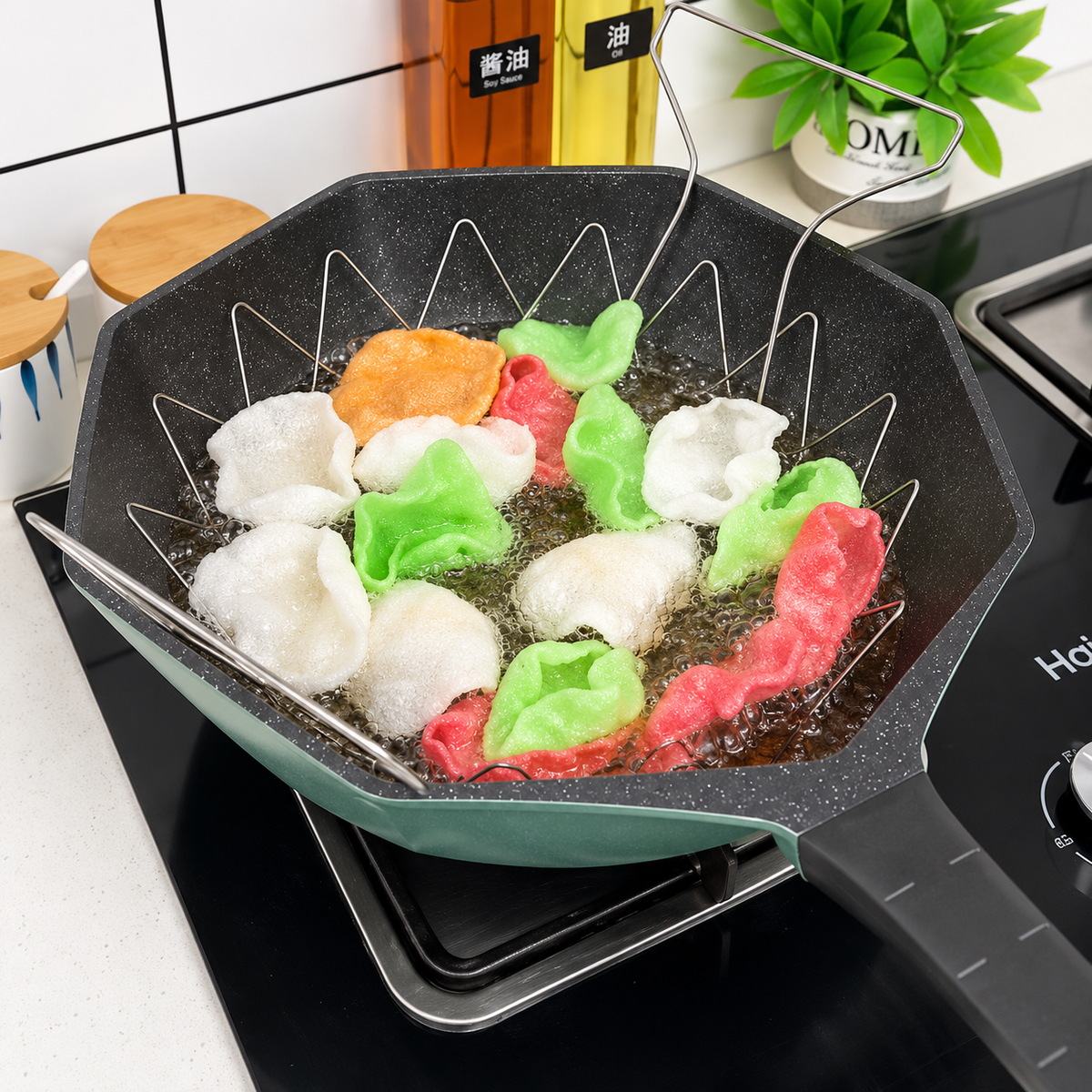 Multifunctional 12 in 1 Folding Frying Chef Basket