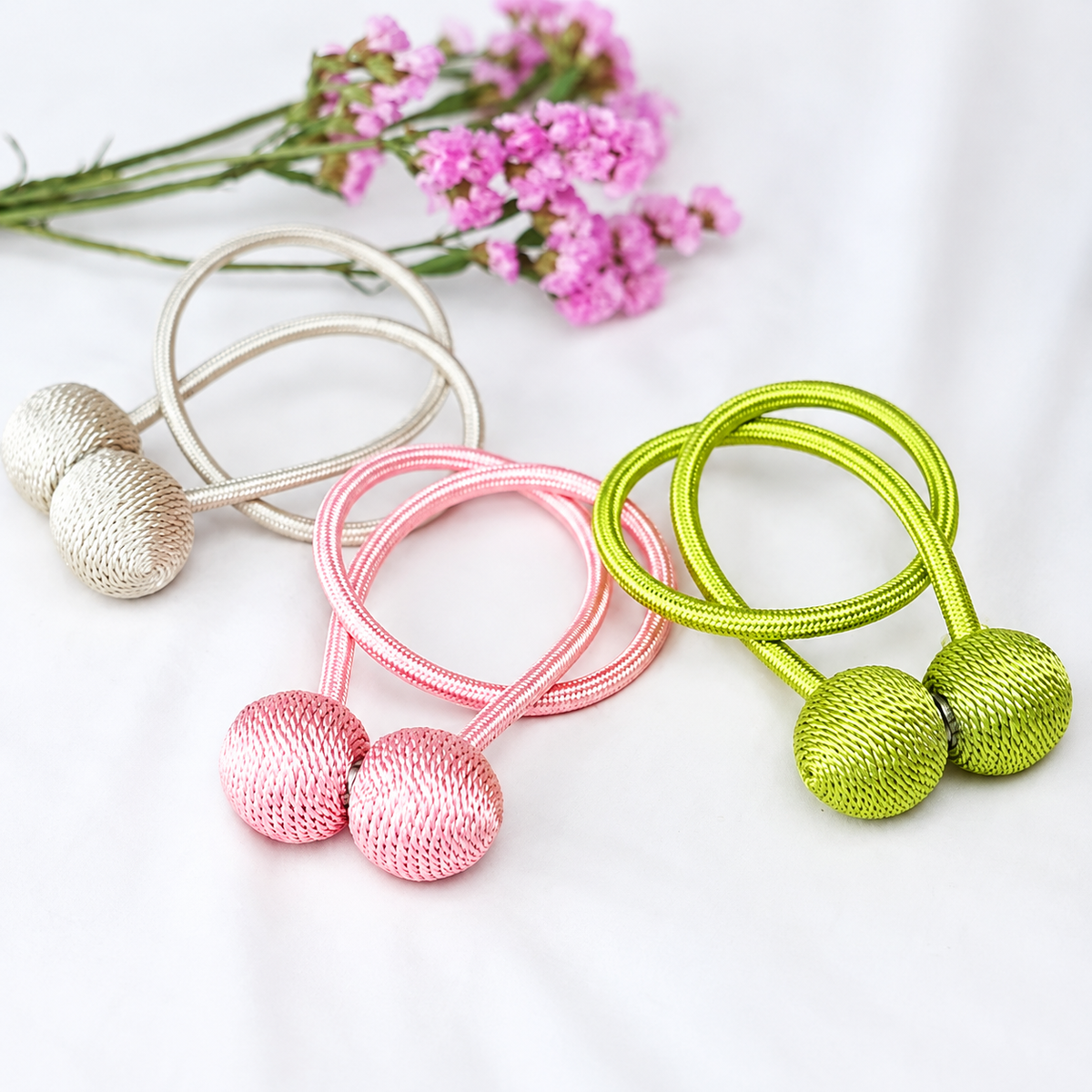 Magnetic Curtain Tiebacks – Elegant Rope Curtain Holdbacks