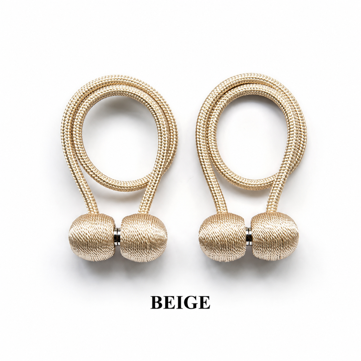 Magnetic Curtain Tiebacks – Elegant Rope Curtain Holdbacks