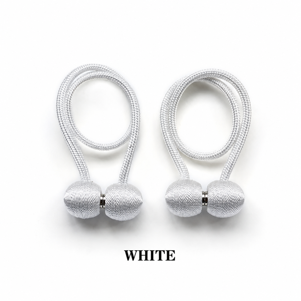 Magnetic Curtain Tiebacks – Elegant Rope Curtain Holdbacks