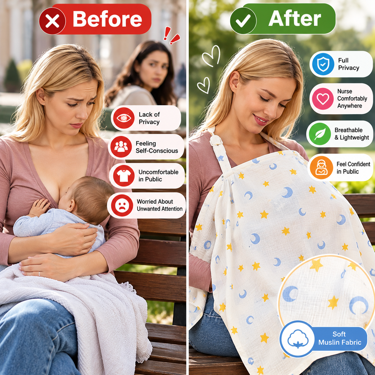 Baby Nursing Cover – Soft & Breathable
