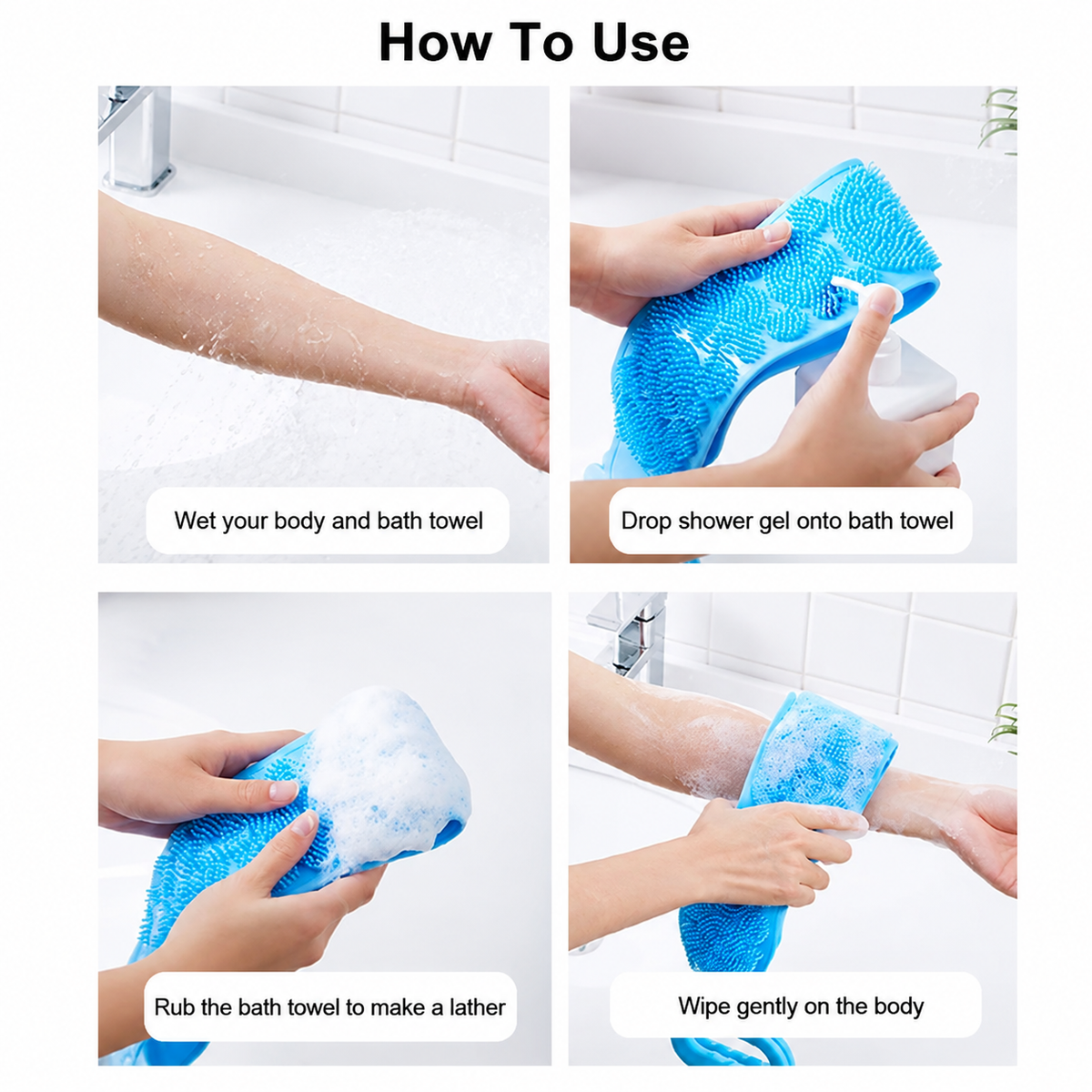 Silicone Back Scrubber – Deep Clean Body Brush