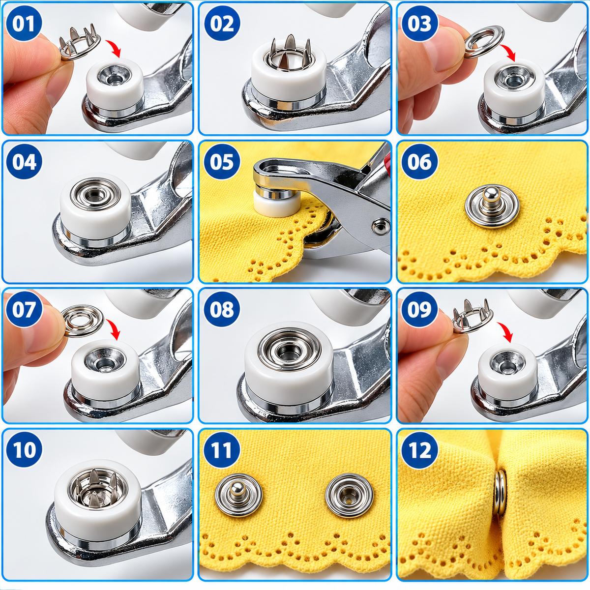 Snap Button Pliers Kit – With Buttons