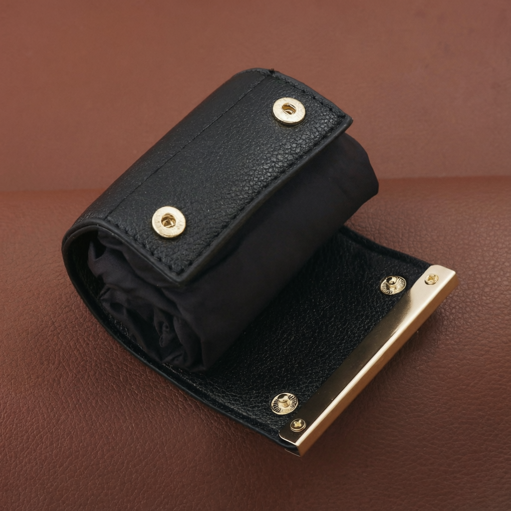 Foldable Tote Bag with Clip-On Case