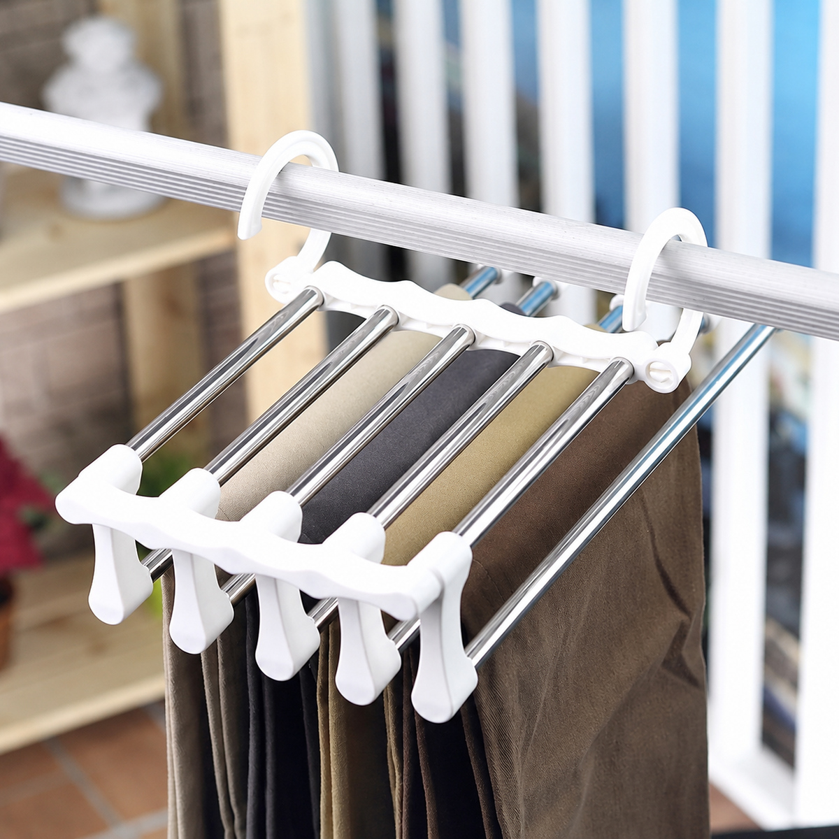 Multi-Functional Clothes Rack for Maximum Space Saving