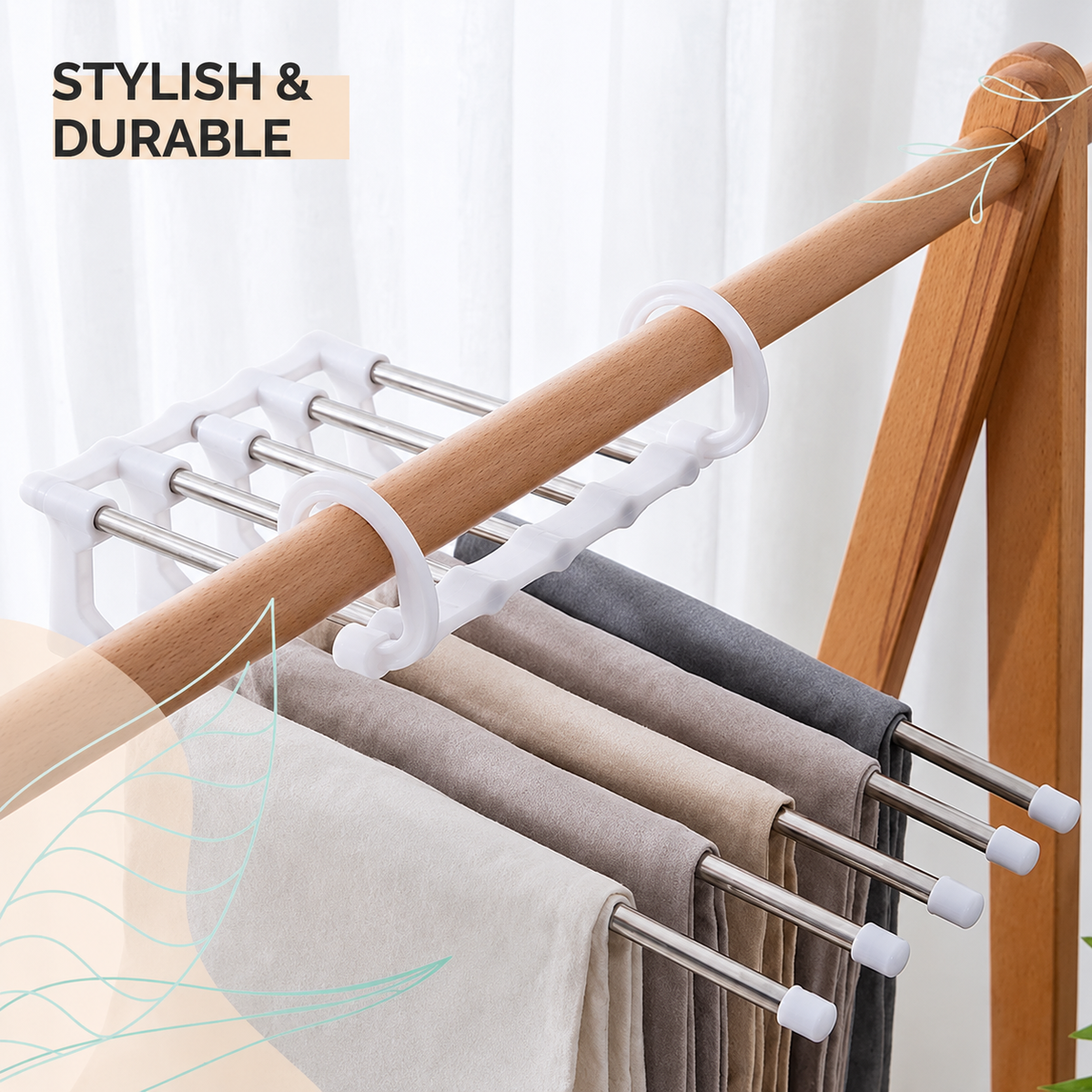 Multi-Functional Clothes Rack for Maximum Space Saving