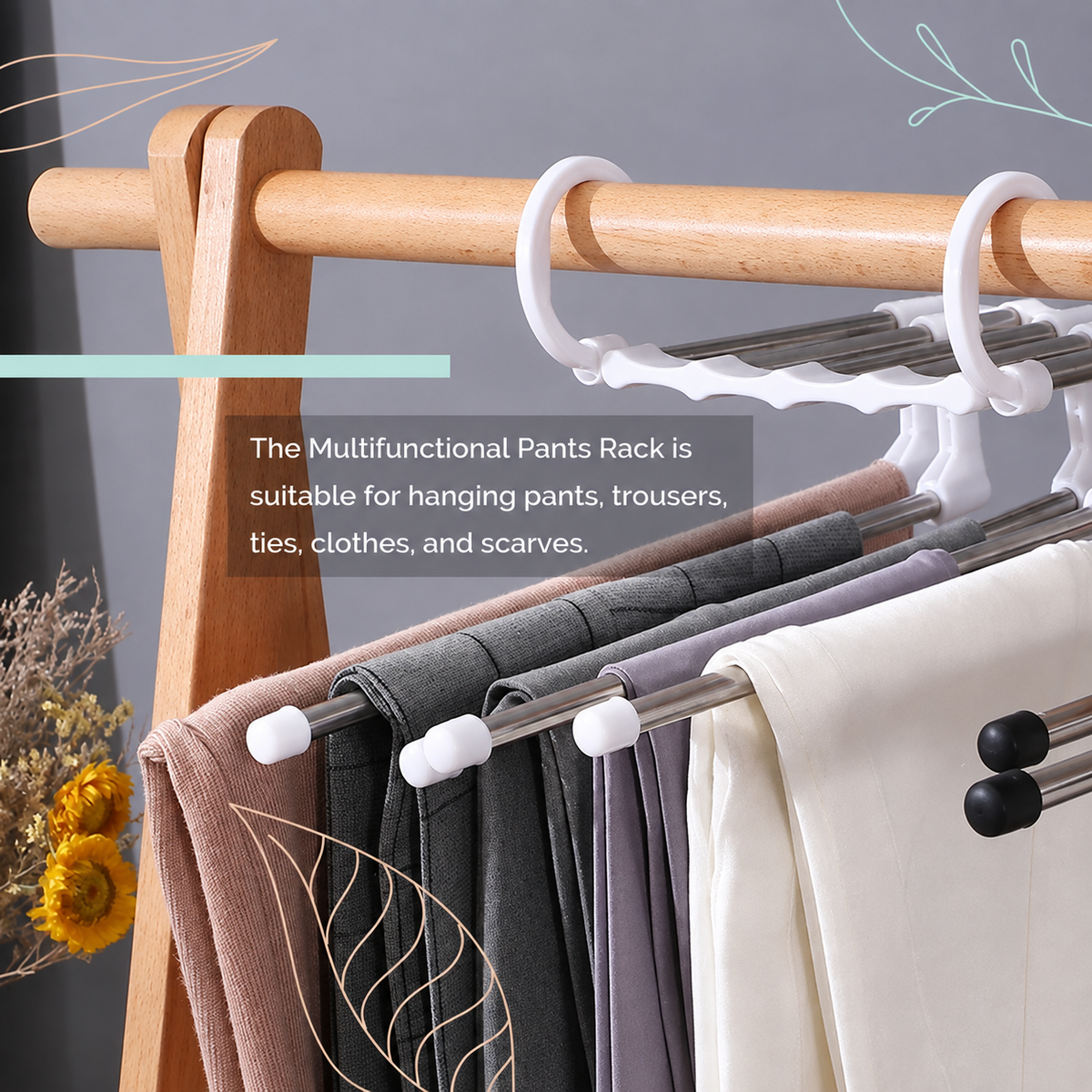 Multi-Functional Clothes Rack for Maximum Space Saving