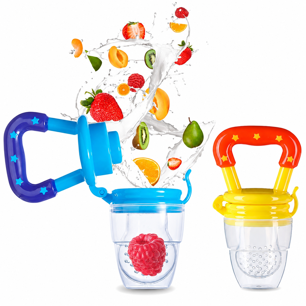 Baby Fruit Feeder Pacifier – Silicone Fresh Fruit Teething & Feeding Nibbler