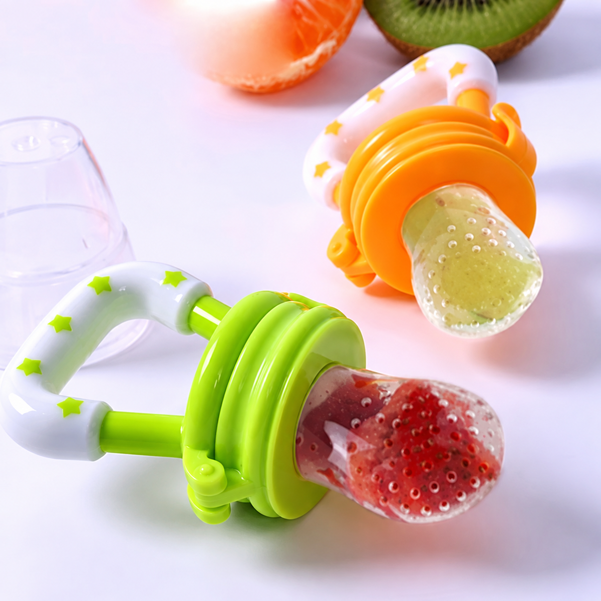 Baby Fruit Feeder Pacifier – Silicone Fresh Fruit Teething & Feeding Nibbler
