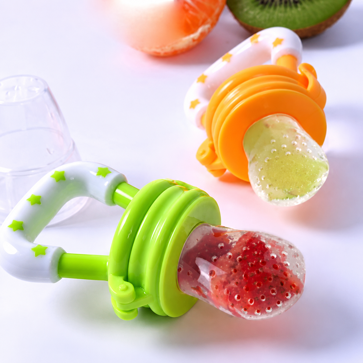 Baby Fruit Feeder Pacifier – Silicone Fresh Fruit Teething & Feeding Nibbler