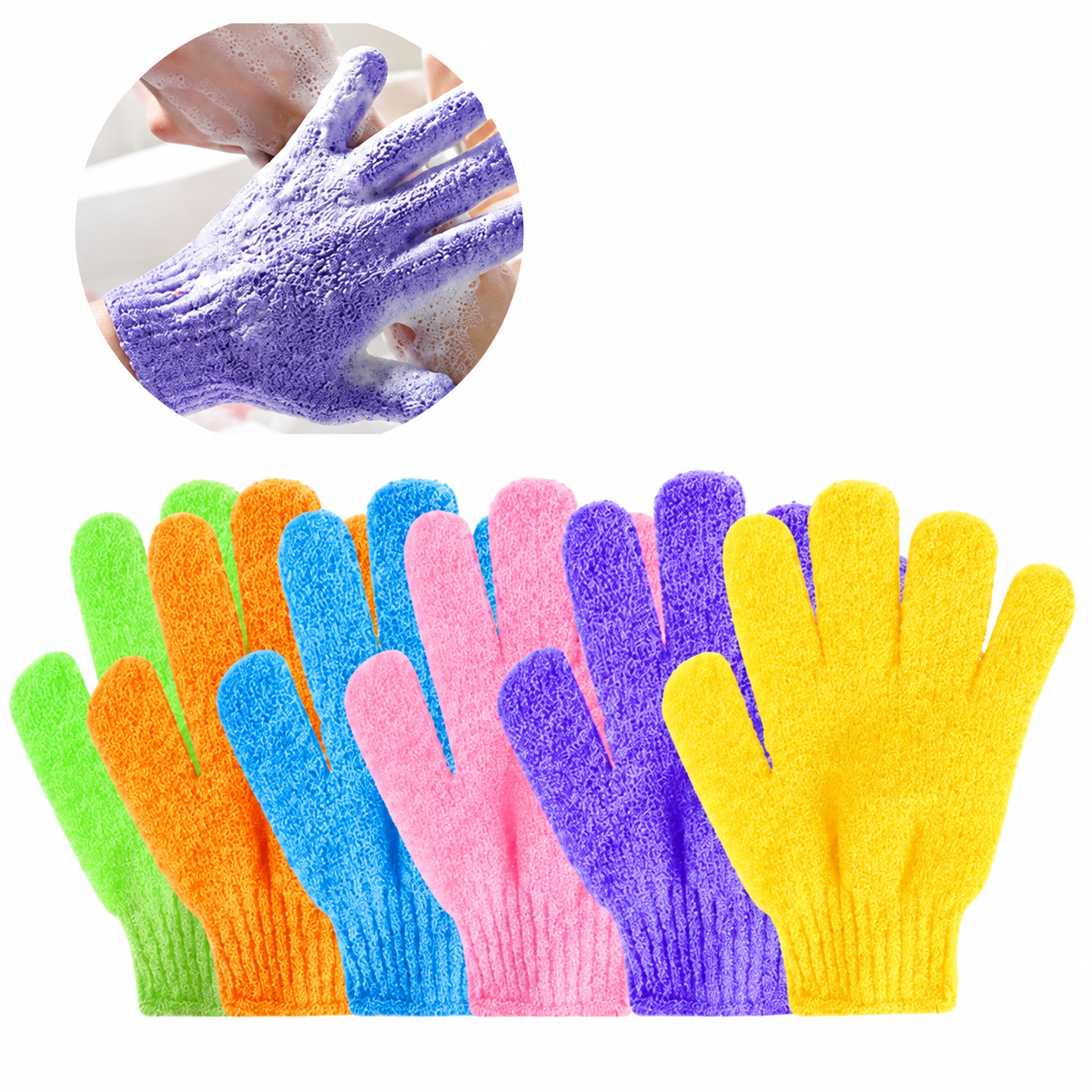 Exfoliating Body Scrub Gloves