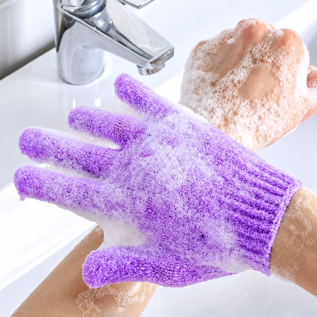 Exfoliating Body Scrub Gloves
