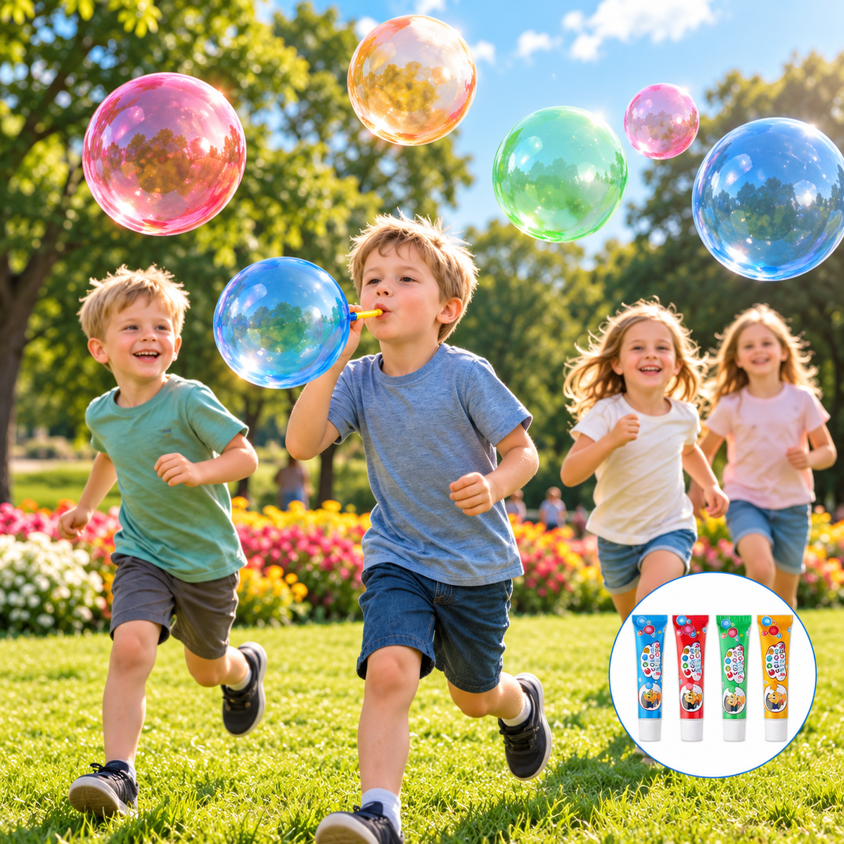 Colorful Bubble Balloon Maker for Kids