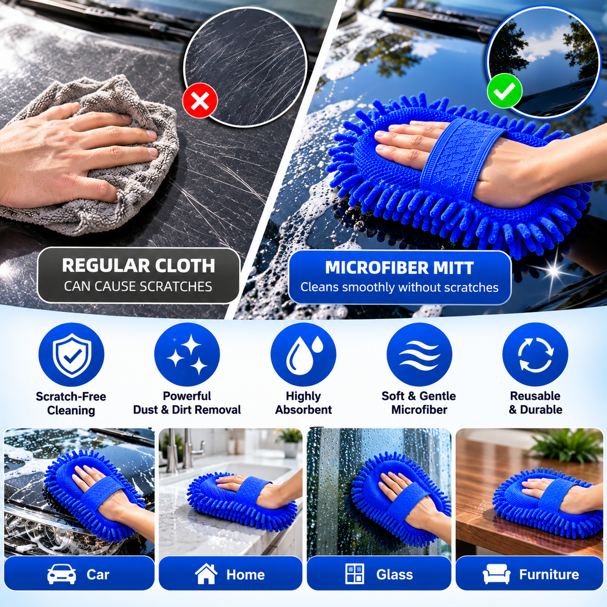 Magic Microfiber Cleaning Mitt