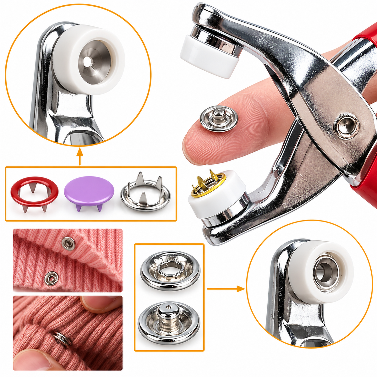 Snap Button Pliers Kit – With Buttons