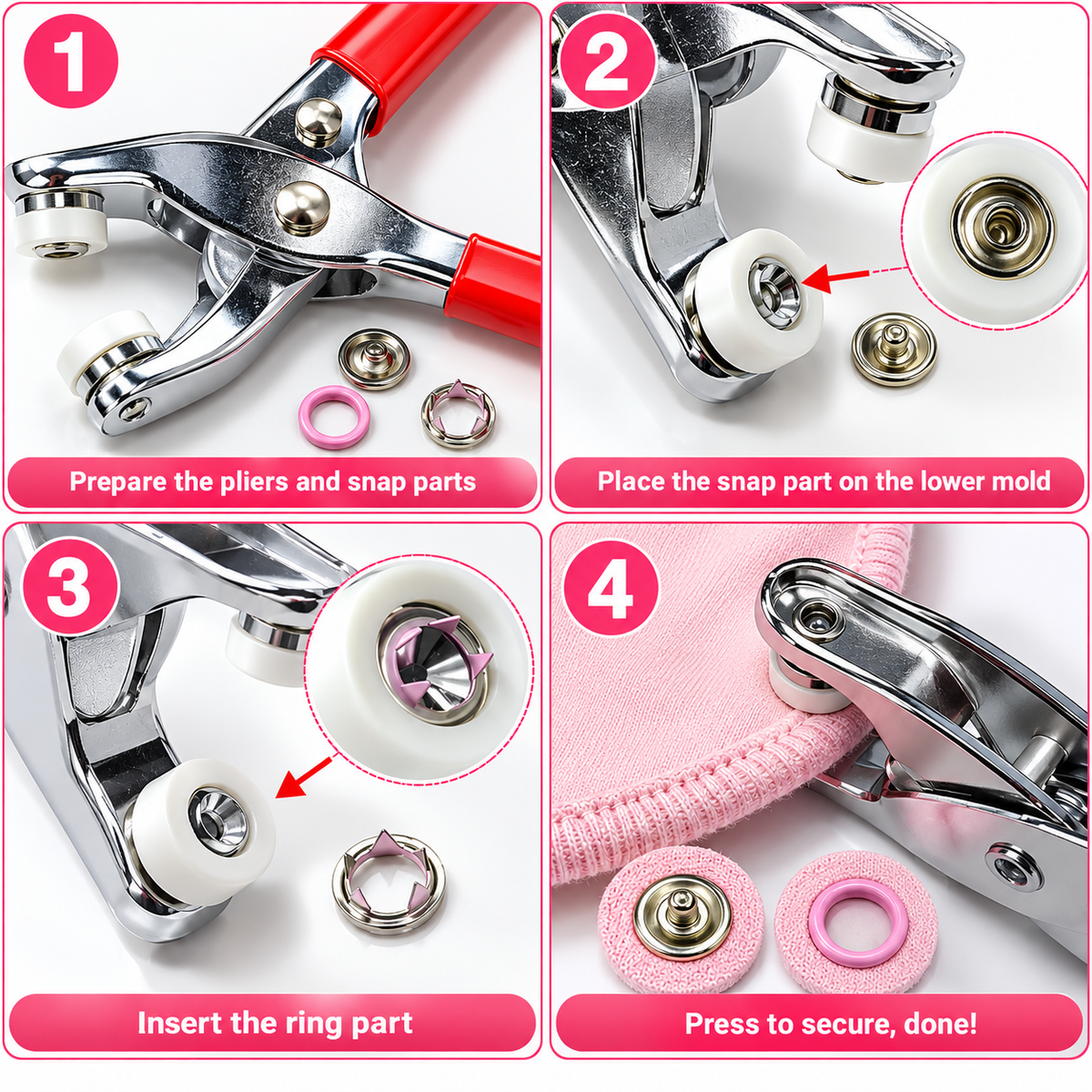 Snap Button Pliers Kit – With Buttons
