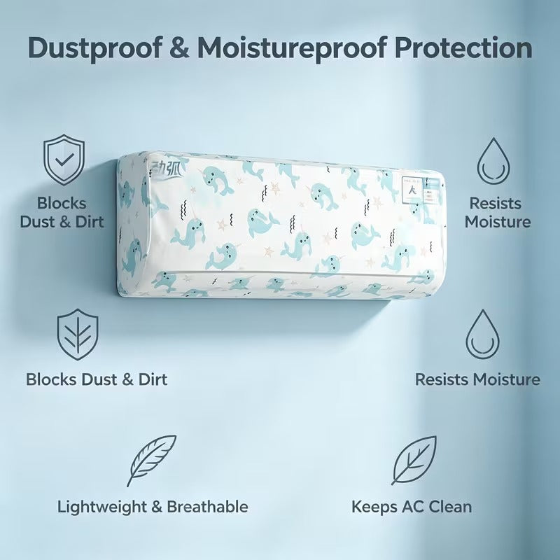 Universal AC Dust & Moisture Cover 🛡️❄️