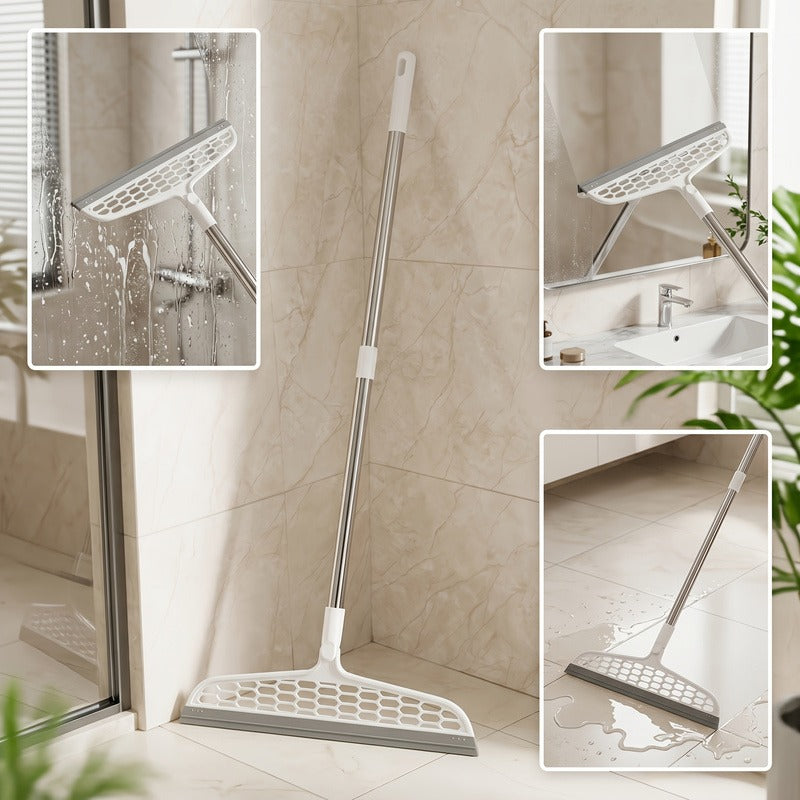 Multifunctional Silicone Floor Squeegee – 180° Rotatable