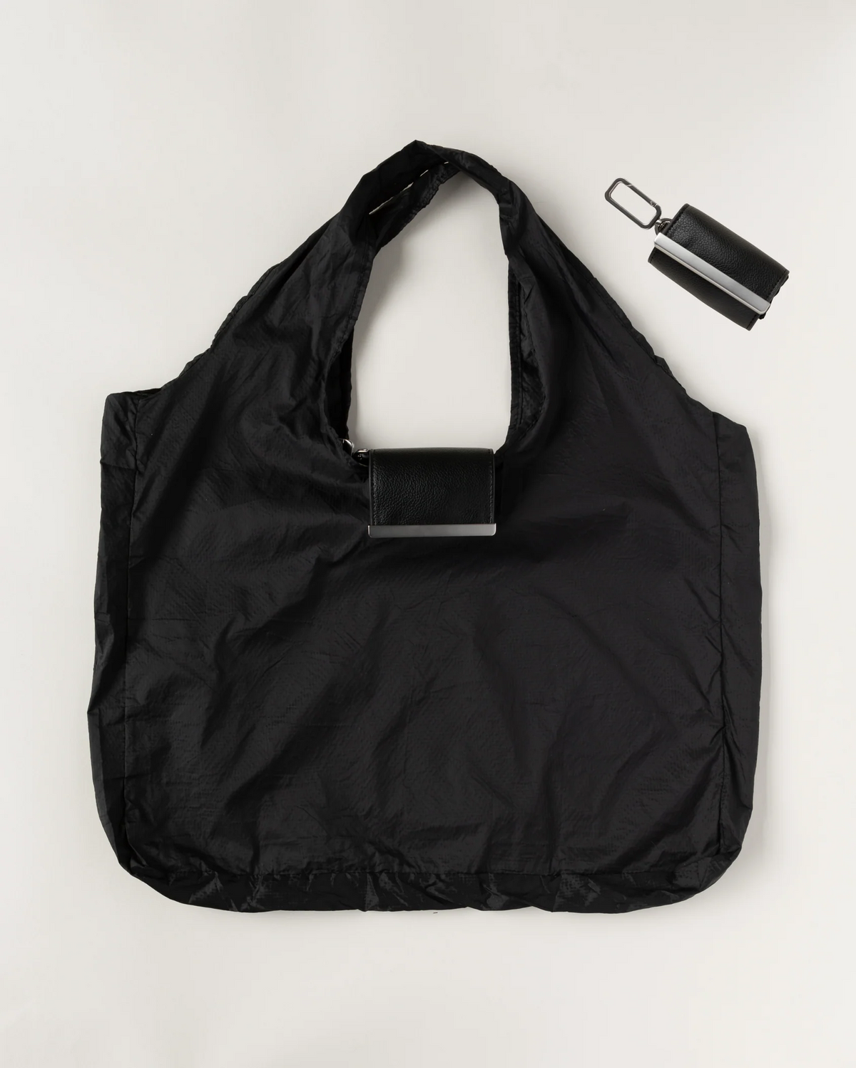 Foldable Tote Bag with Clip-On Case